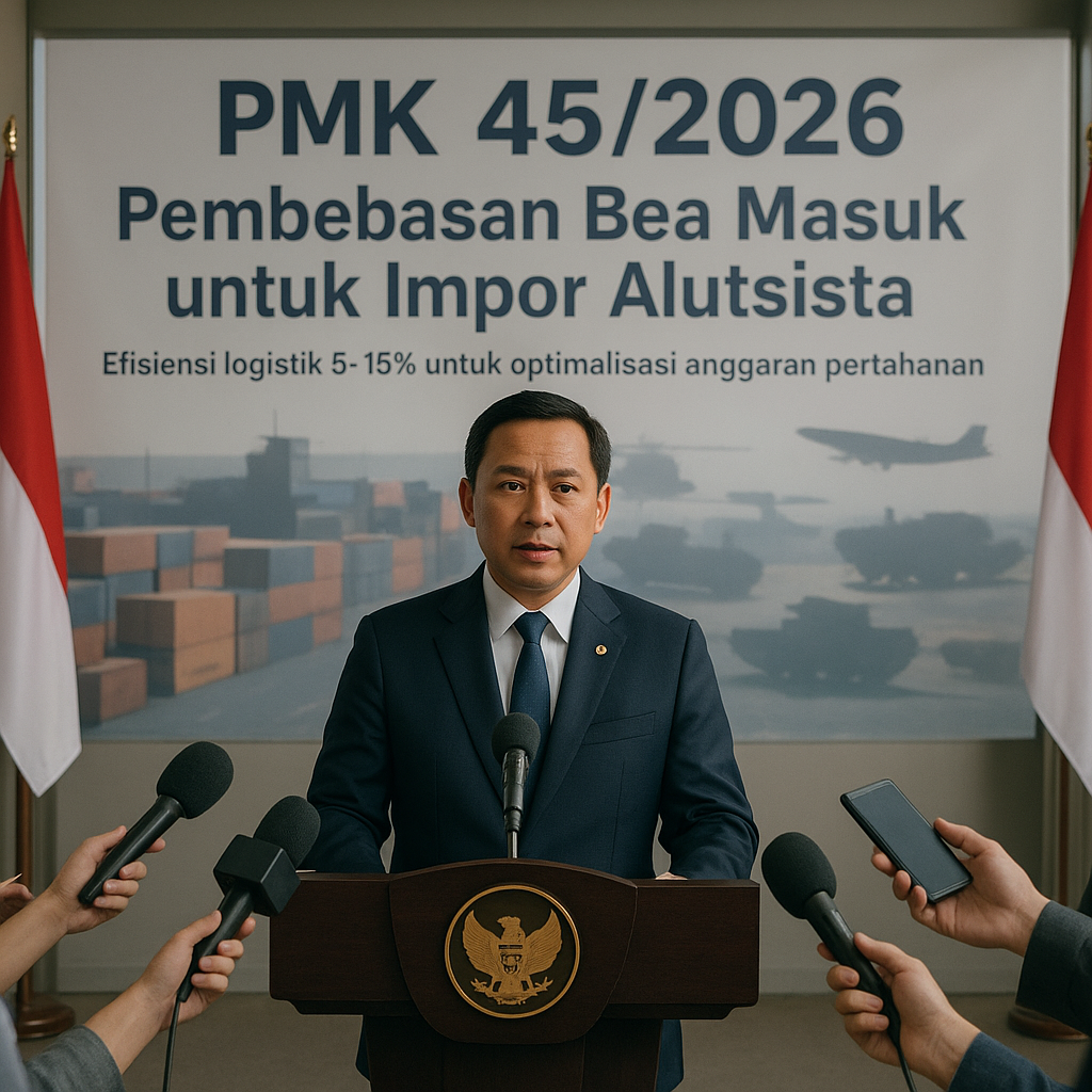 Pemerintah Terbitkan Aturan Bebas Bea Masuk untuk Impor Senjata