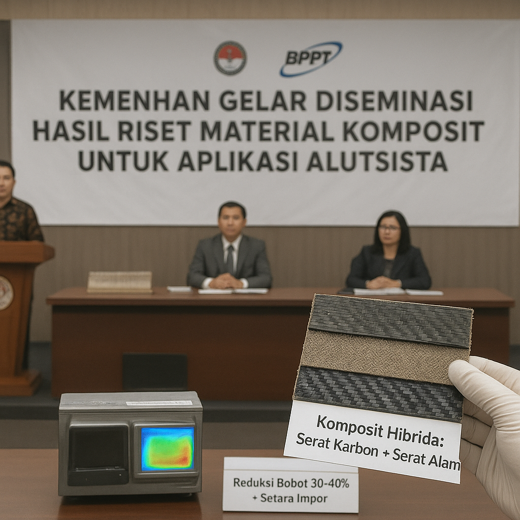Kemenhan Gelar Diseminasi Hasil Riset Material Komposit untuk Aplikasi Alutsista