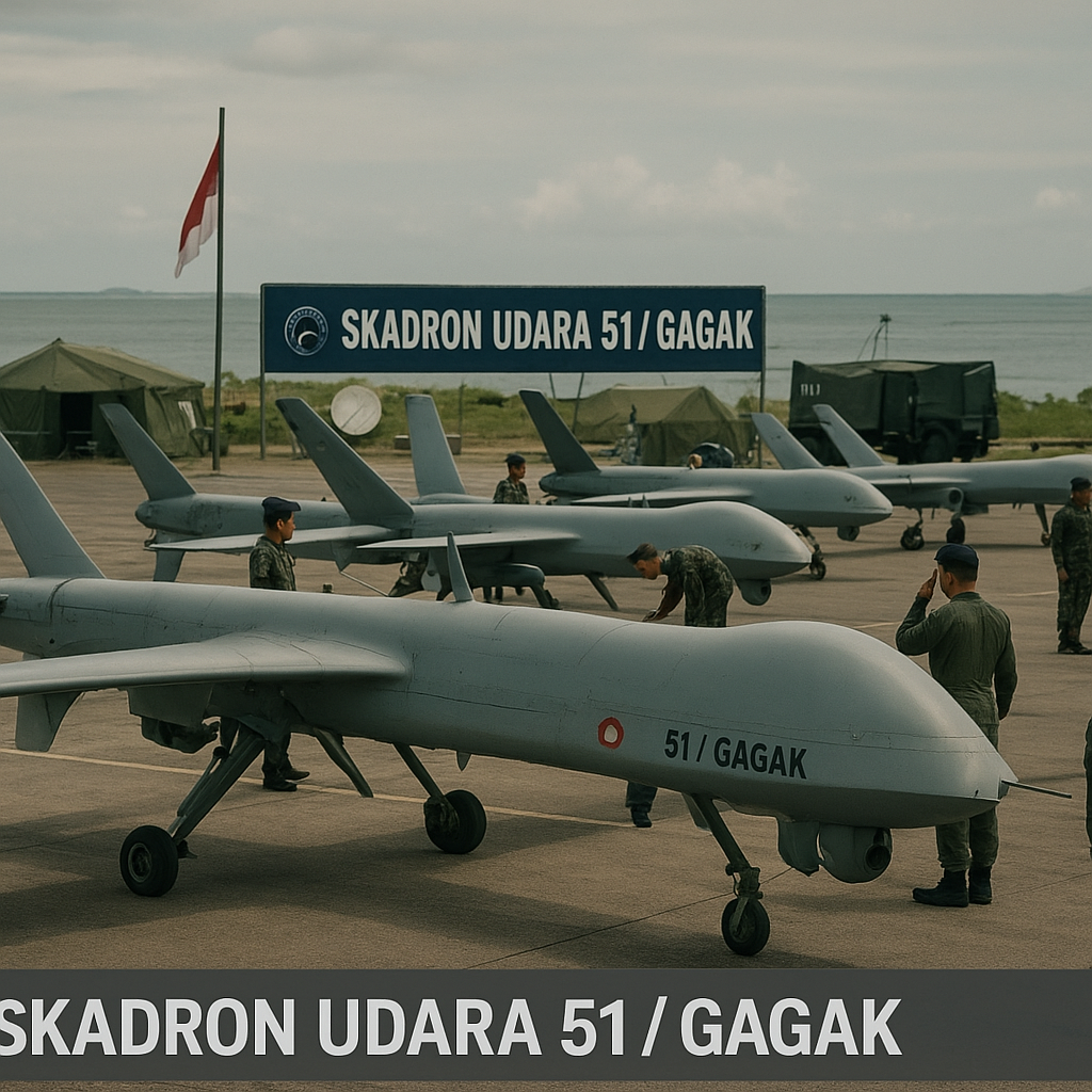TNI AU Operasikan Skadron UAV MALE 'Gagak' Full Squadron, Tingkatkan Coverage Surveillance di Natuna