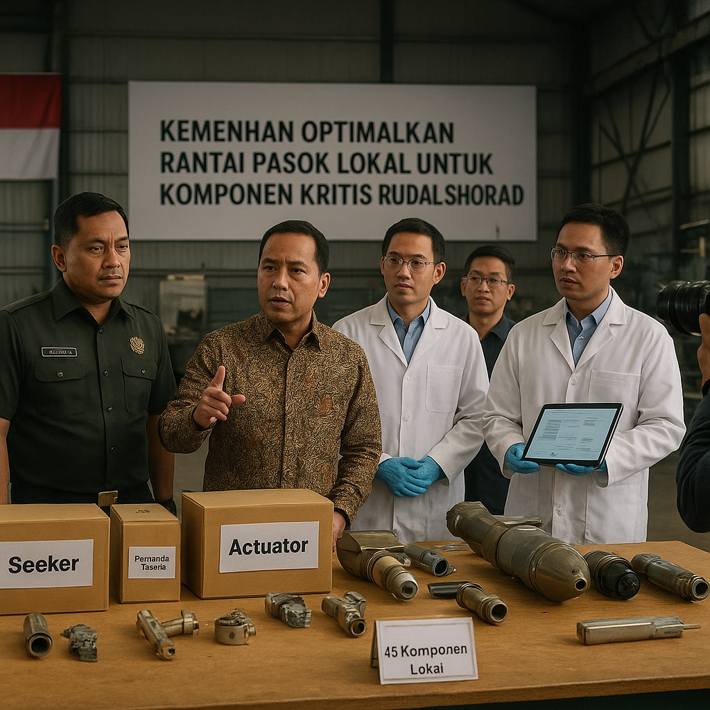 Kemenhan Optimalkan Rantai Pasok Lokal untuk Komponen Kritis Rudal Darat-Ke-Udara (SHORAD)