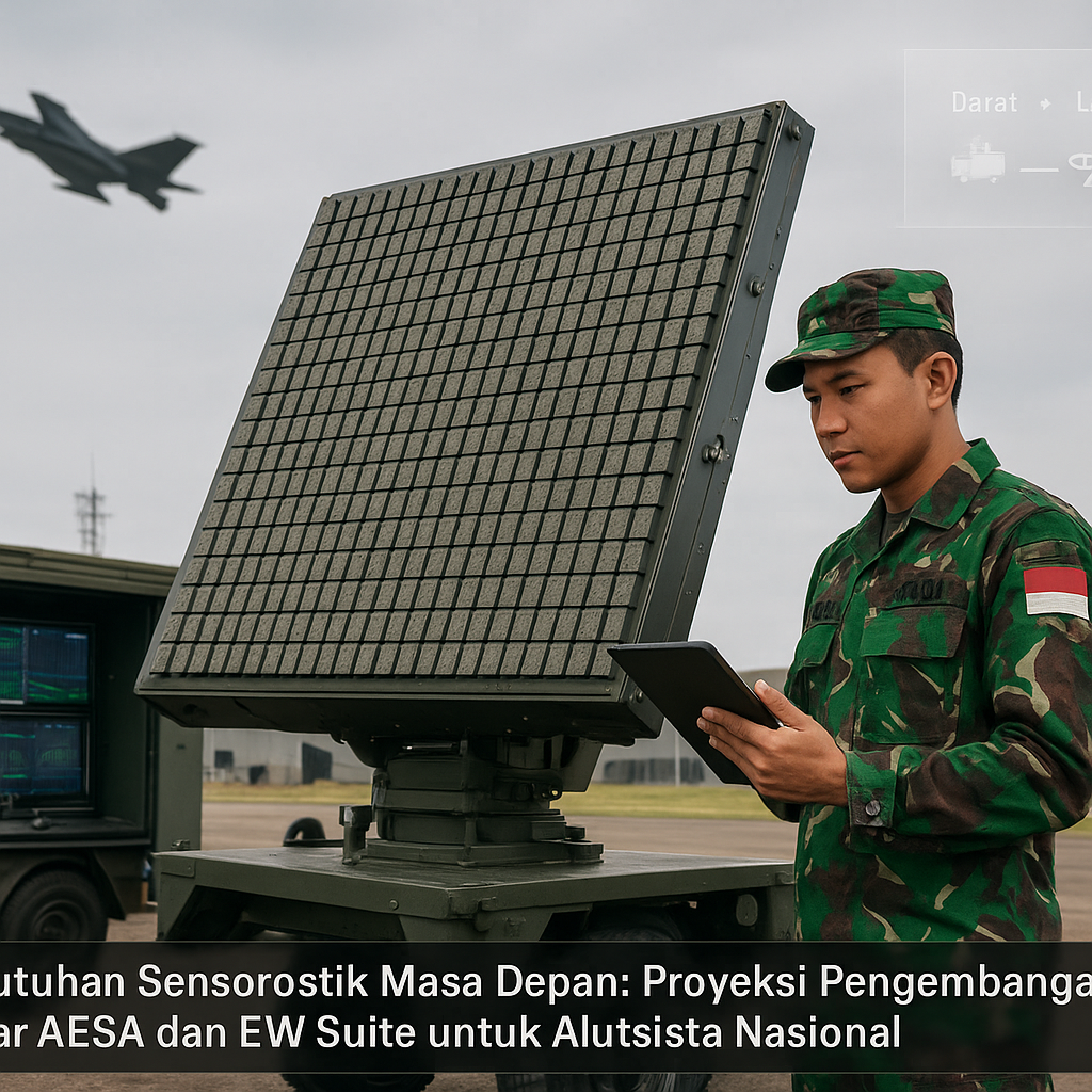Kebutuhan Sensoristik Masa Depan: Proyeksi Pengembangan Radar AESA dan EW Suite untuk Alutsista Nasional