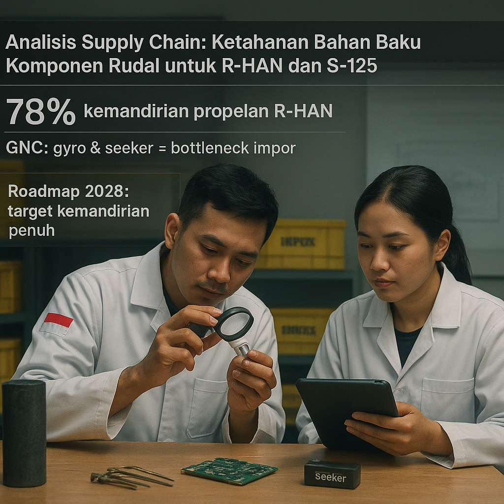 Analisis Supply Chain: Ketahanan Bahan Baku Komponen Rudal untuk R-HAN dan S-125