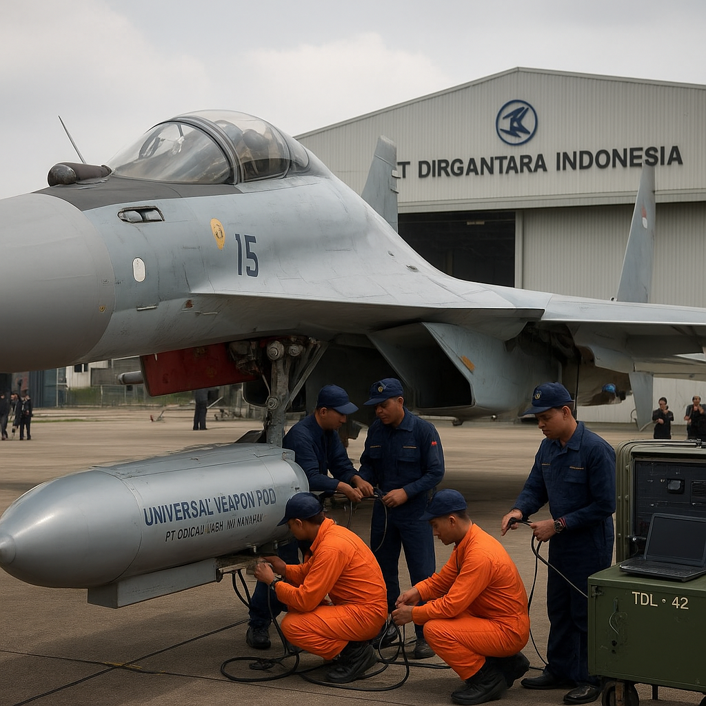 Upgrade Sukhoi Su-35: Integrasi Weapon Pod Khusus dan Data Link Domestik untuk Multi-Role Capability