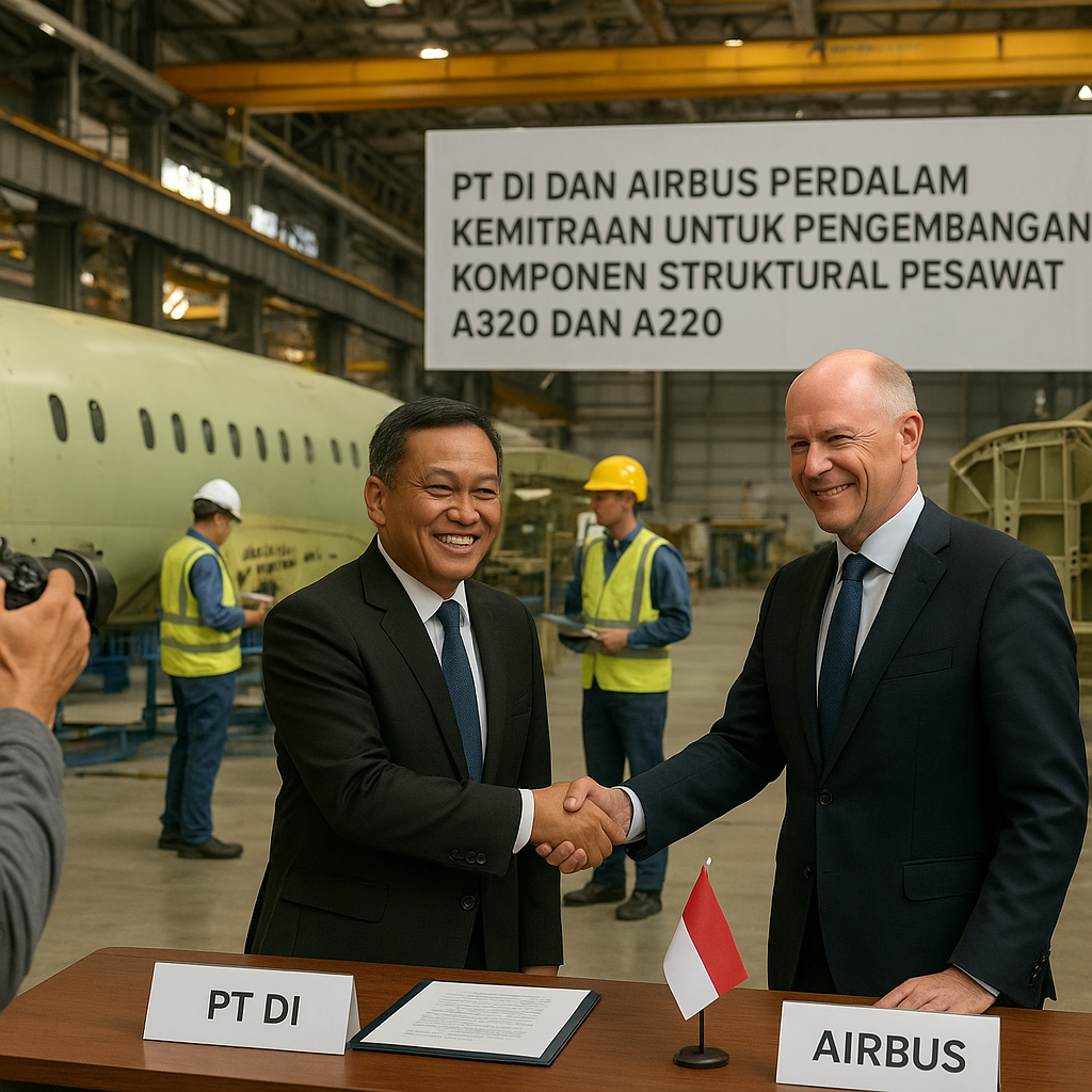 PT DI dan Airbus Perdalam Kemitraan untuk Pengembangan Komponen Struktural Pesawat A320 dan A220