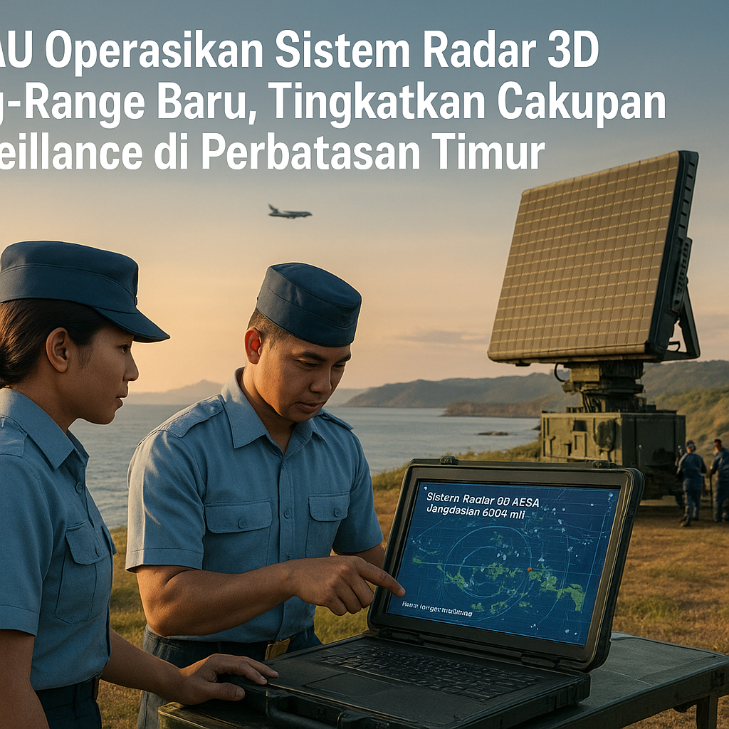 TNI AU Operasikan Sistem Radar 3D Long-Range Baru, Tingkatkan Cakupan Surveillance di Perbatasan Timur
