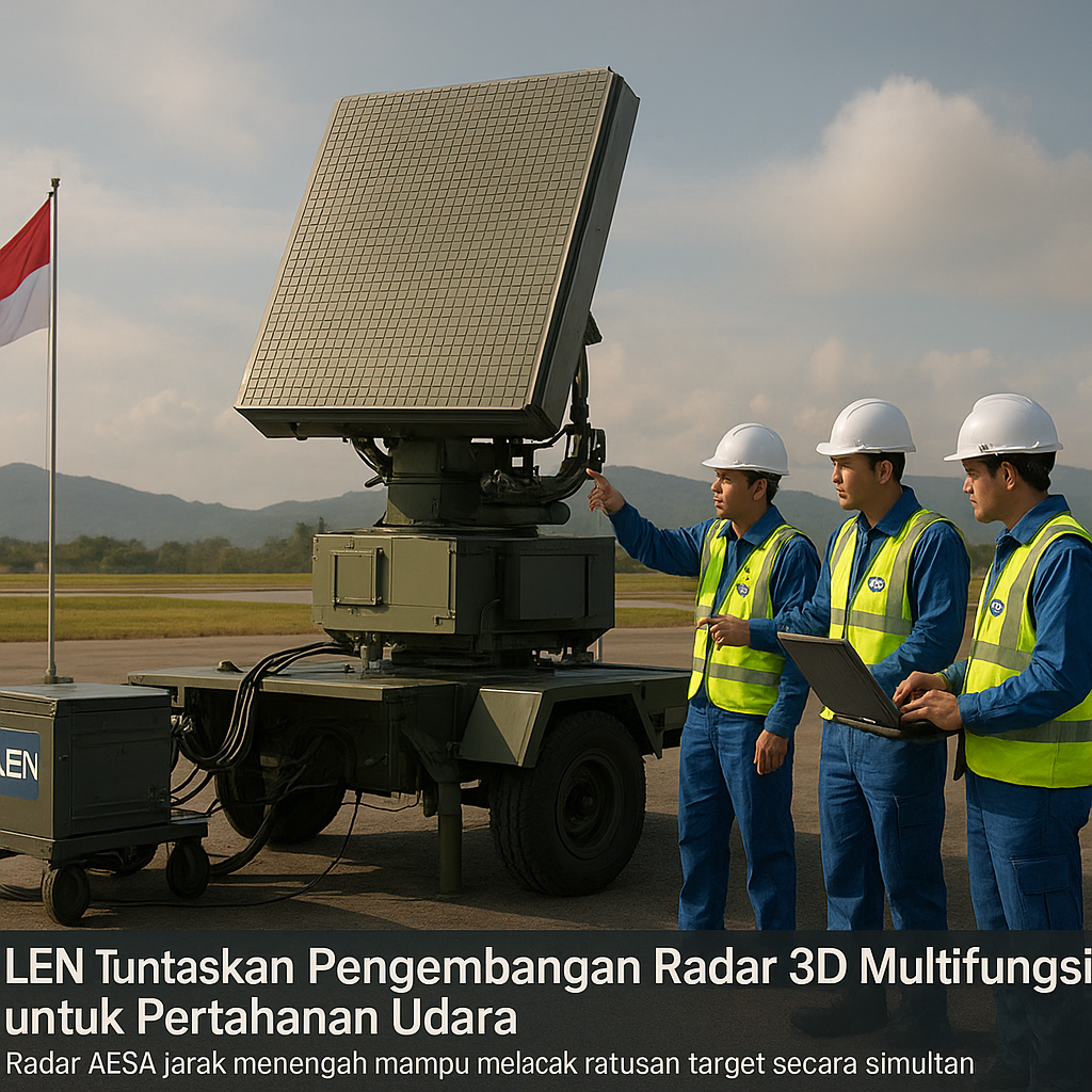 LEN Tuntaskan Pengembangan Radar 3D Multifungsis untuk Pertahanan Udara