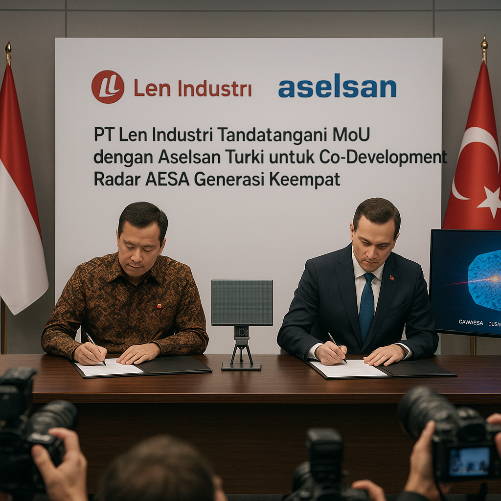 PT Len Industri Tandatangani MoU dengan Aselsan Turki untuk Co-Development Radar AESA Generasi Keempat