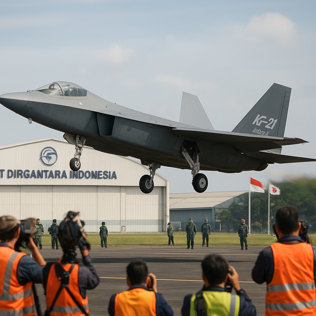 PTDI Uji Terbang Prototipe Pesawat Tempur Medium KF-21/IF-X Buatan Indonesia-Korea