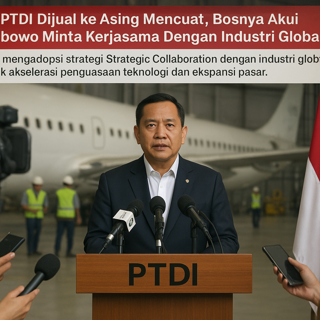 Isu PTDI Dijual ke Asing Mencuat, Bosnya Akui Prabowo Minta Kerjasama Dengan Industri Global