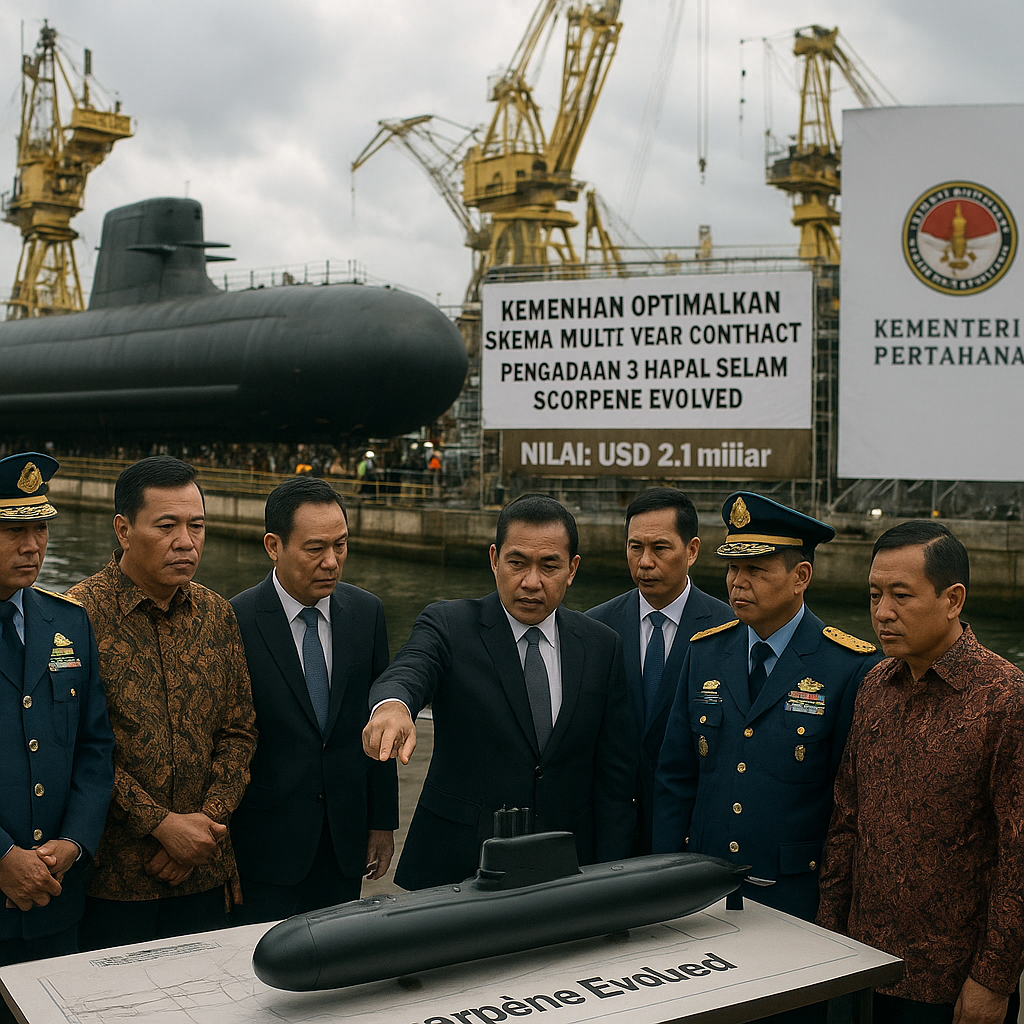Kemenhan Optimalkan Skema Multi-Year Contract untuk Percepat Pengadaan 3 Kapal Selam Scorpène Evolved
