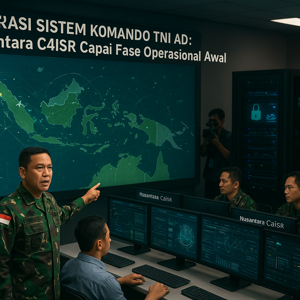 Integrasi Sistem Komando TNI AD: Nusantara C4ISR Capai Fase Operasional Awal