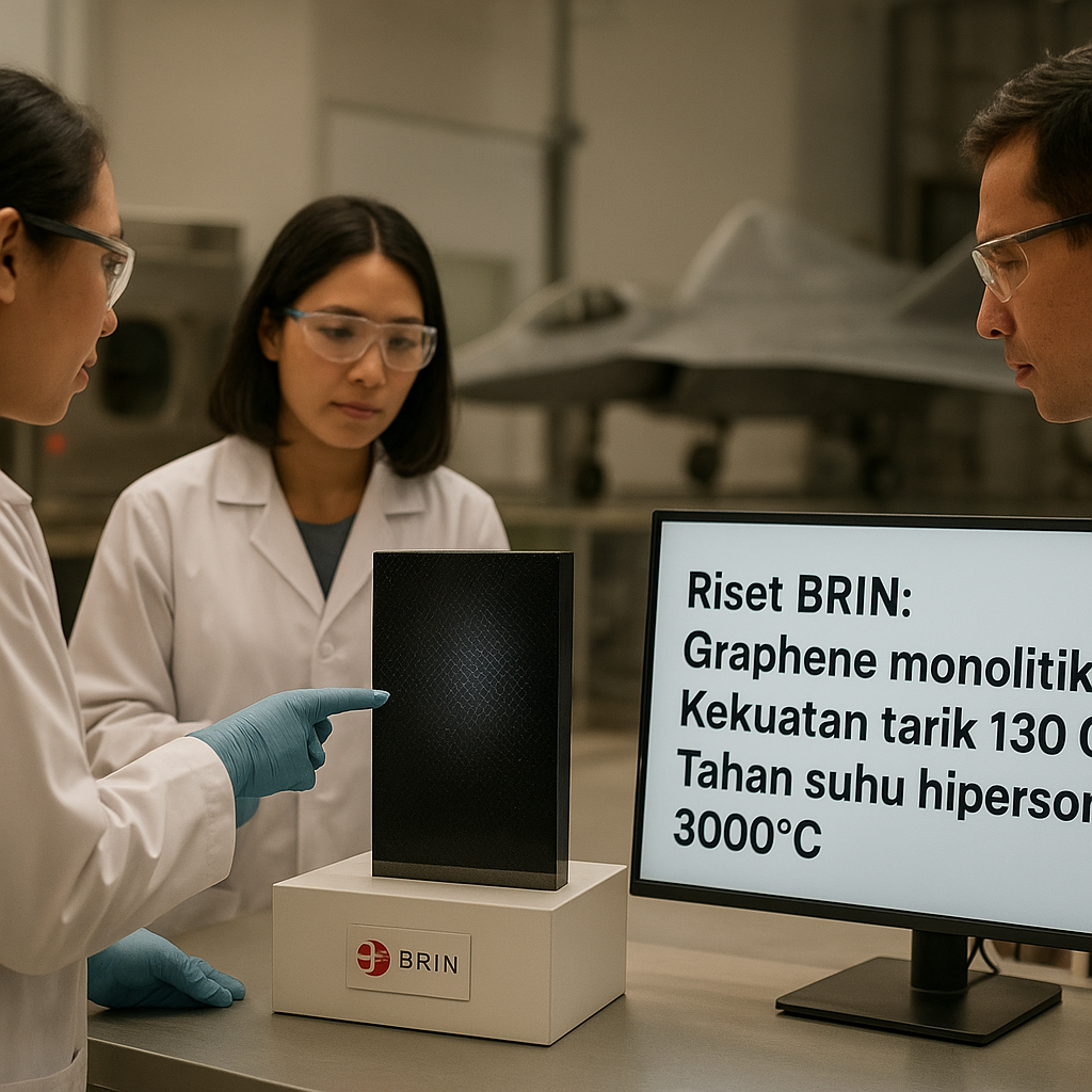Riset BRIN: Material Graphene untuk Bodi Pesawat Tempur Generasi 6