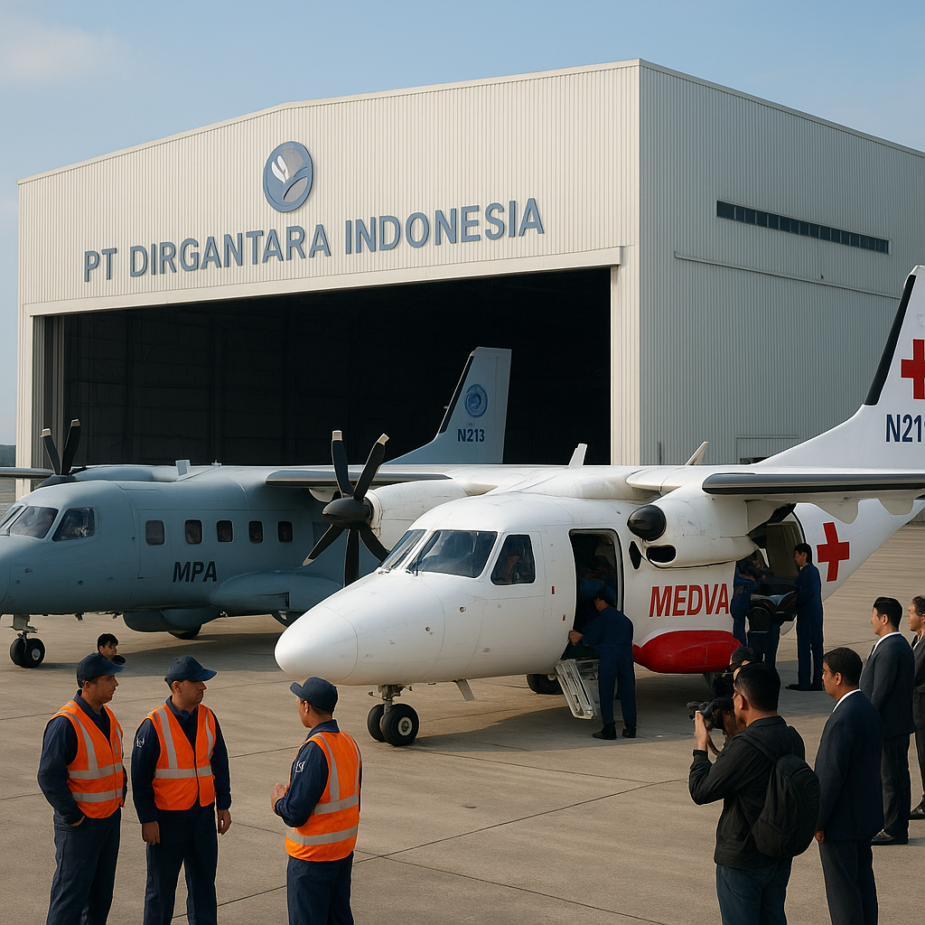 PTDI Uji Terbang Prototipe Pesawat N219 Versi Maritime Patrol dan Medical Evacuation