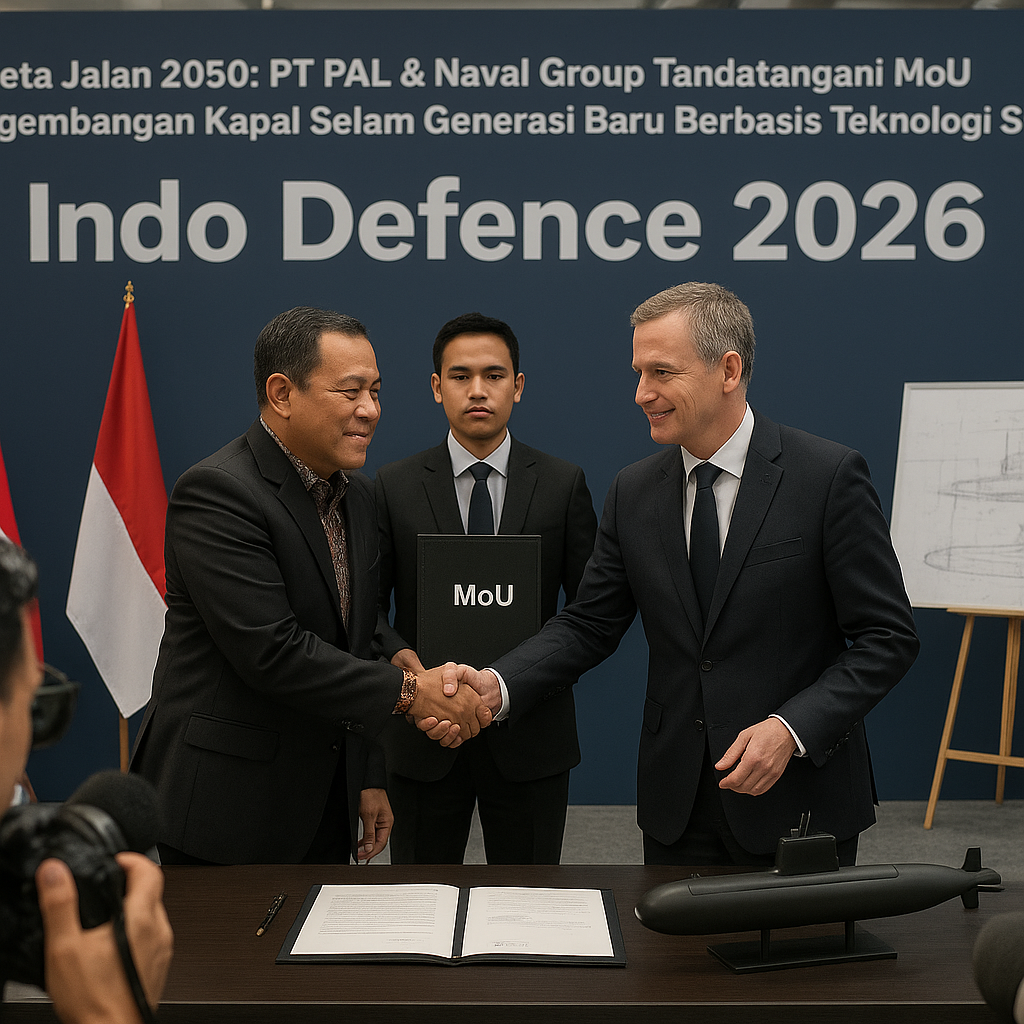 Peta Jalan 2050: PT PAL & Naval Group Tandatangani MoU Pengembangan Kapal Selam Generasi Baru Berbasis Teknologi Scorpène
