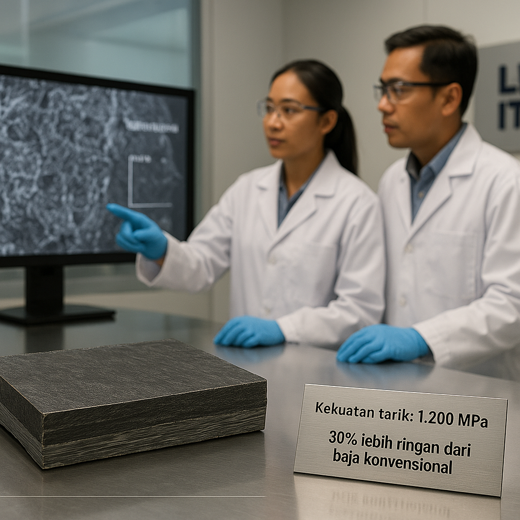 Studi LAPI ITB: Material Komposit Graphene-Titanium Alloy untuk Aplikasi Lapis Baja Ringan Kendaraan Tempur