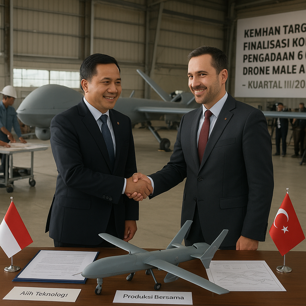 Kemhan Targetkan Finalisasi Kontrak Pengadaan 6 Unit Drone MALE Anka-S dengan Turkiye pada Kuartal III/2026