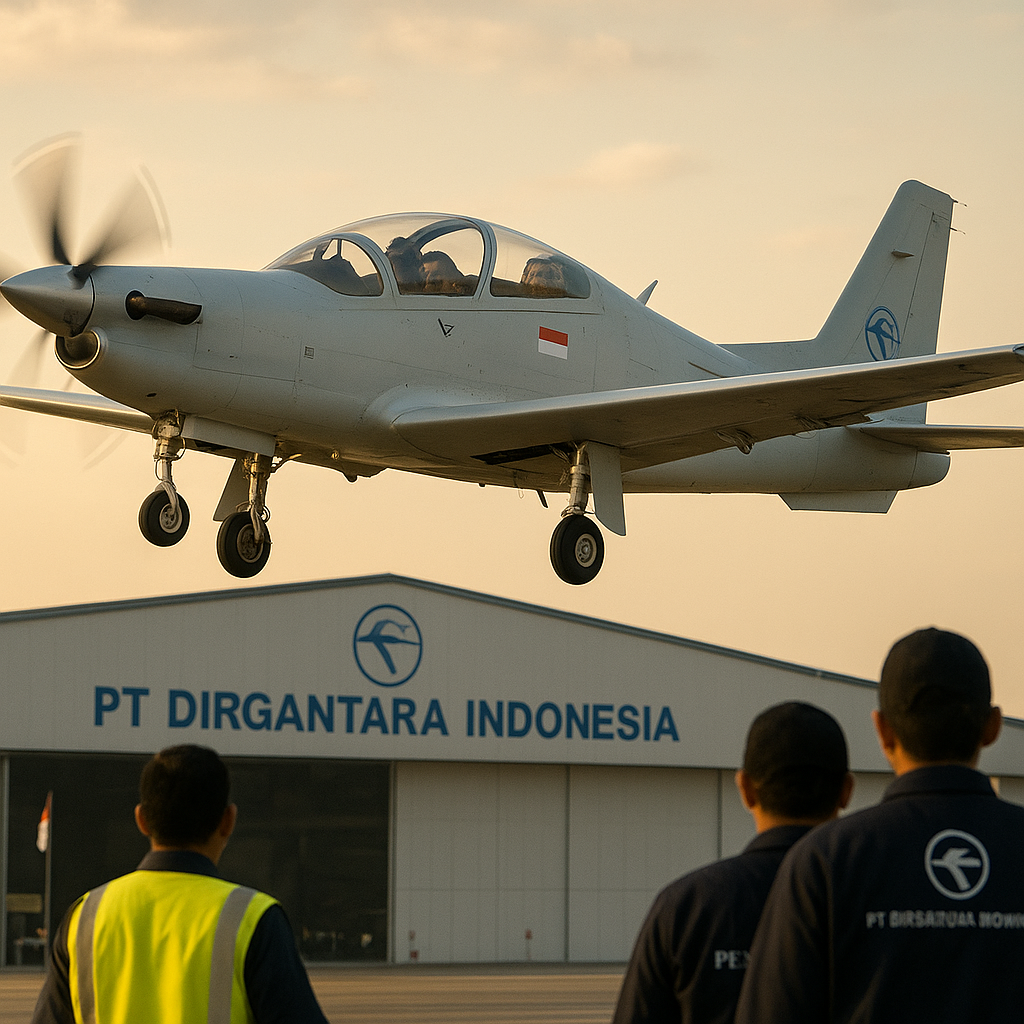 PT DI Uji Terbang Prototipe Pesawat Latih Turboprop Advanced N-245, Siap Gantikan KT-1B Woongbee