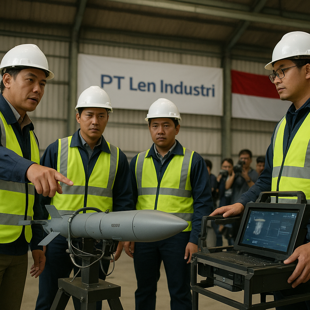PT Len Industri Uji Coba Sistem Kendali Rudal Kaliber Kecil Hasil Riset Dalam Negeri