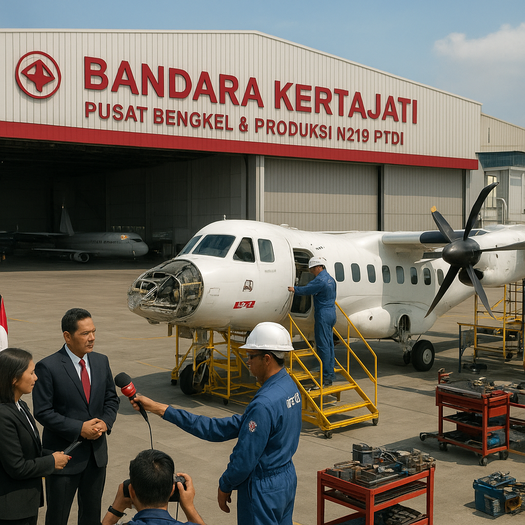 Resmi! Bandara Kertajati Sah Jadi Pusat Bengkel hingga Produksi Puluhan Unit Pesawat N219 PTDI
