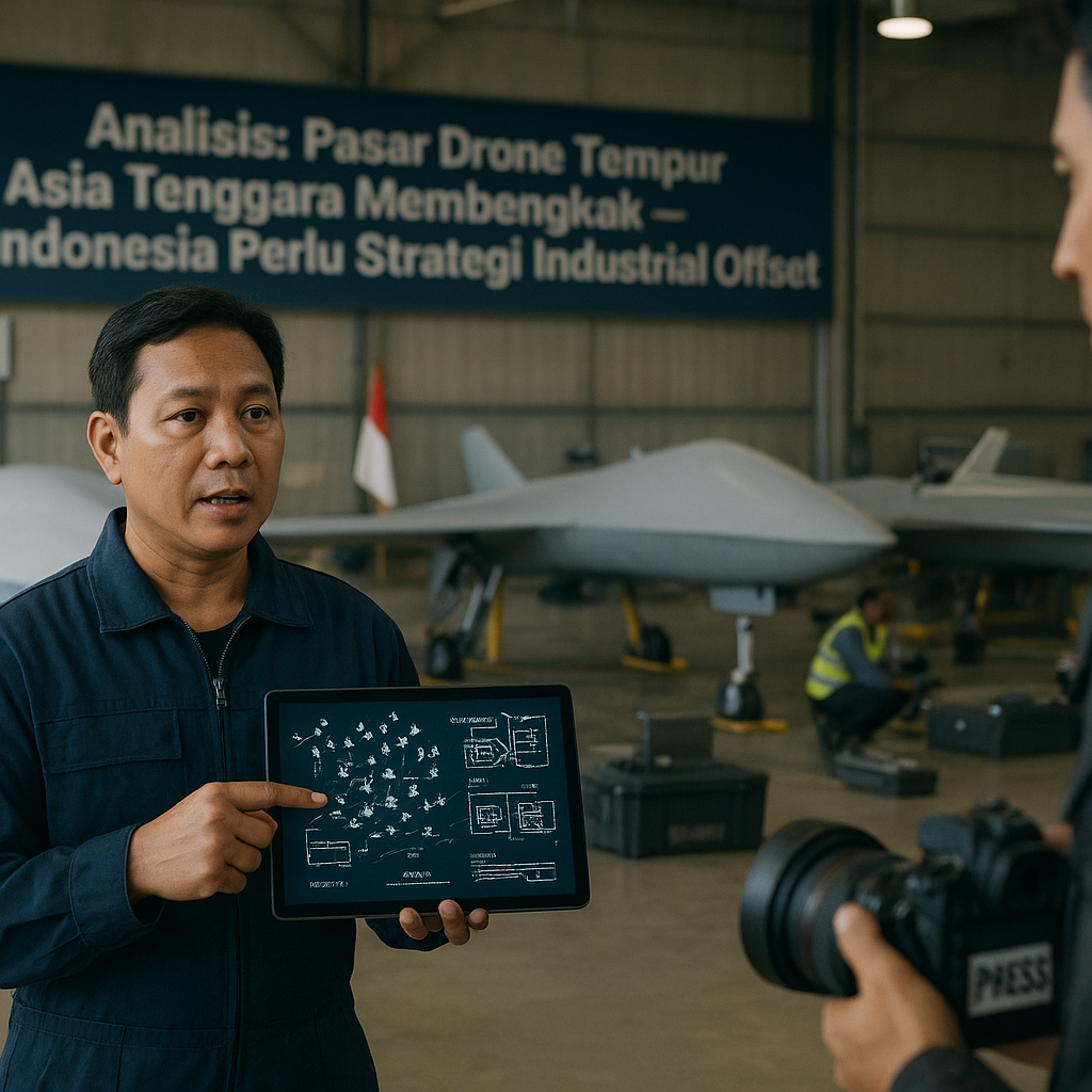 Analisis: Pasar Drone Tempur Asia Tenggara Membengkak, Indonesia Perlu Strategi Industrial Offset