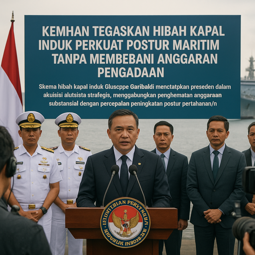 Kemhan Tegaskan Hibah Kapal Induk Perkuat Postur Maritim Tanpa Membebani Anggaran Pengadaan