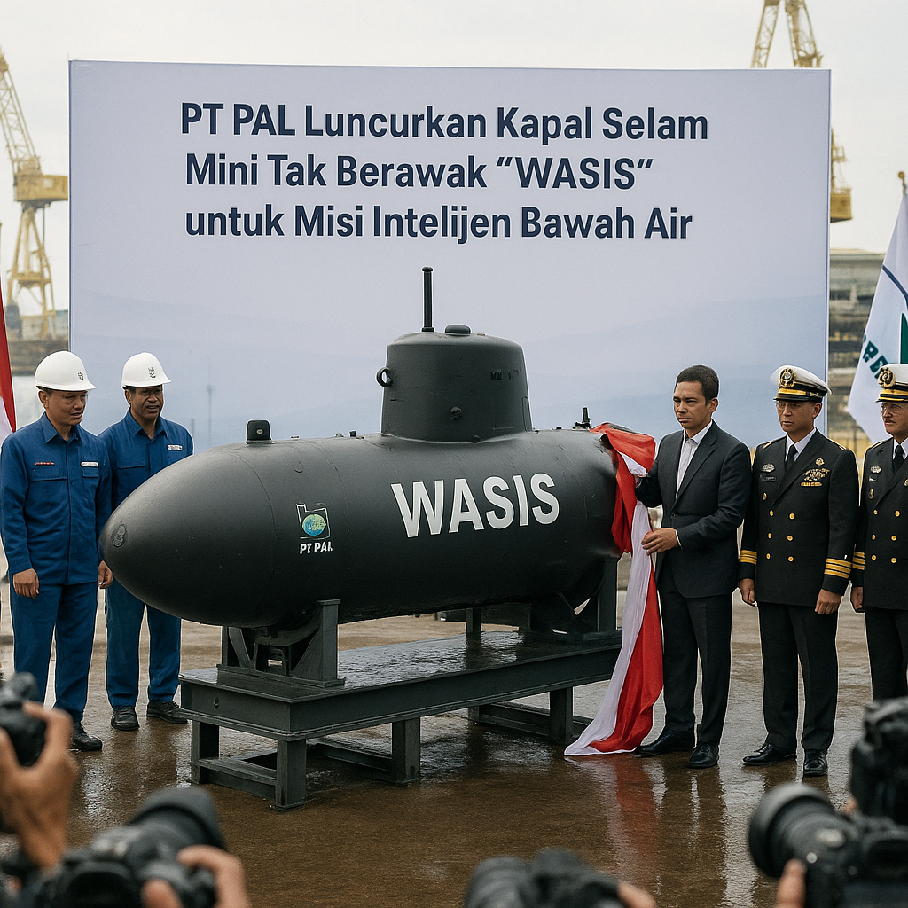 PT PAL Luncurkan Kapal Selam Mini Tak Berawak 'WASIS' untuk Misi Intelijen Bawah Air