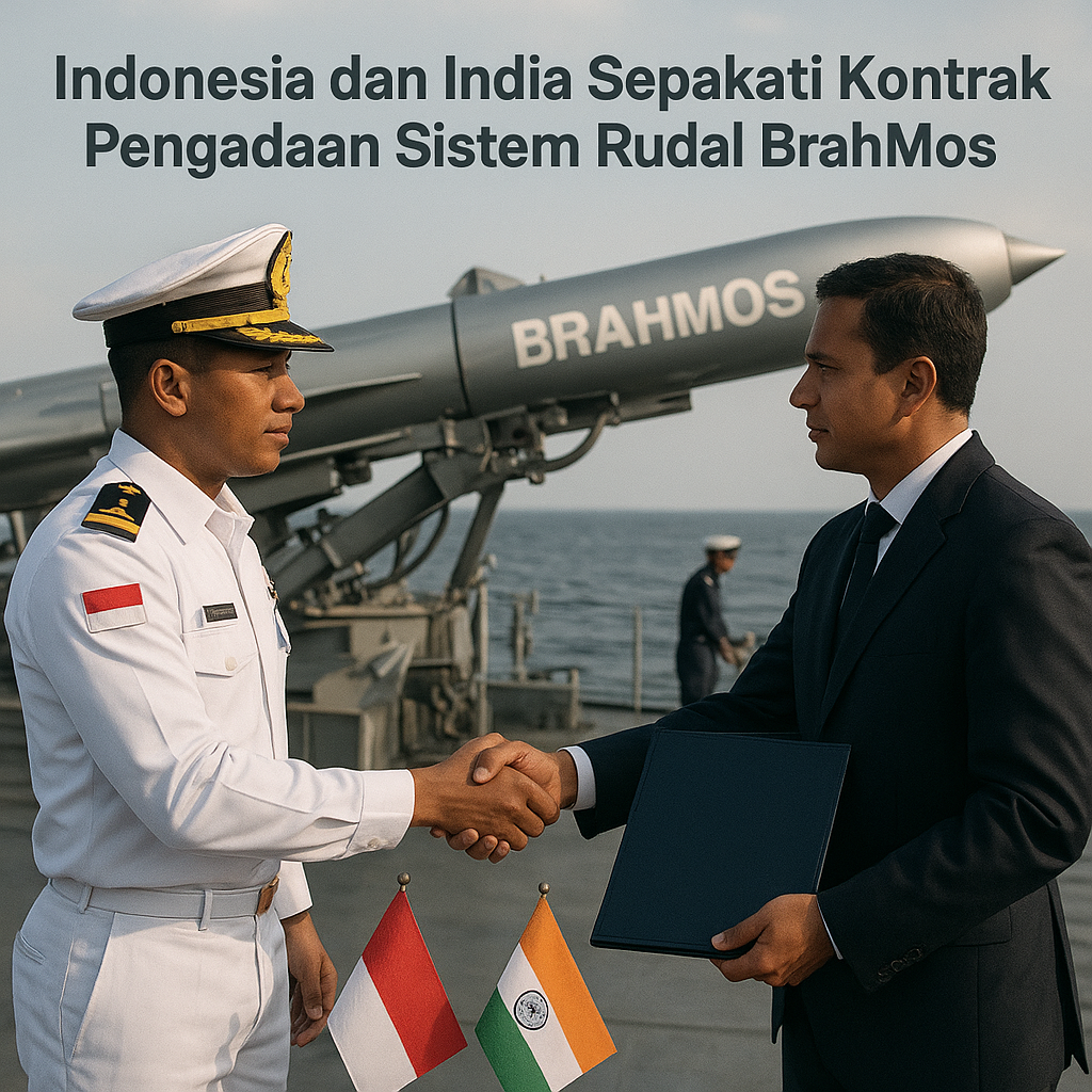Indonesia dan India Sepakati Kontrak Pengadaan Sistem Rudal BrahMos, Perkuat Poros Maritim Indo-Pasifik