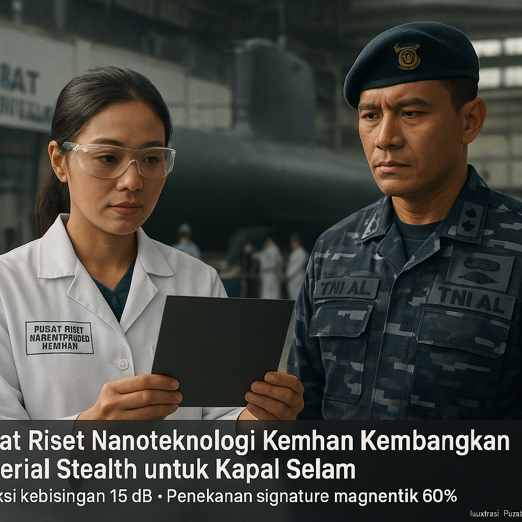 Pusat Riset Nanoteknologi Kemhan Kembangkan Material Stealth untuk Kapal Selam