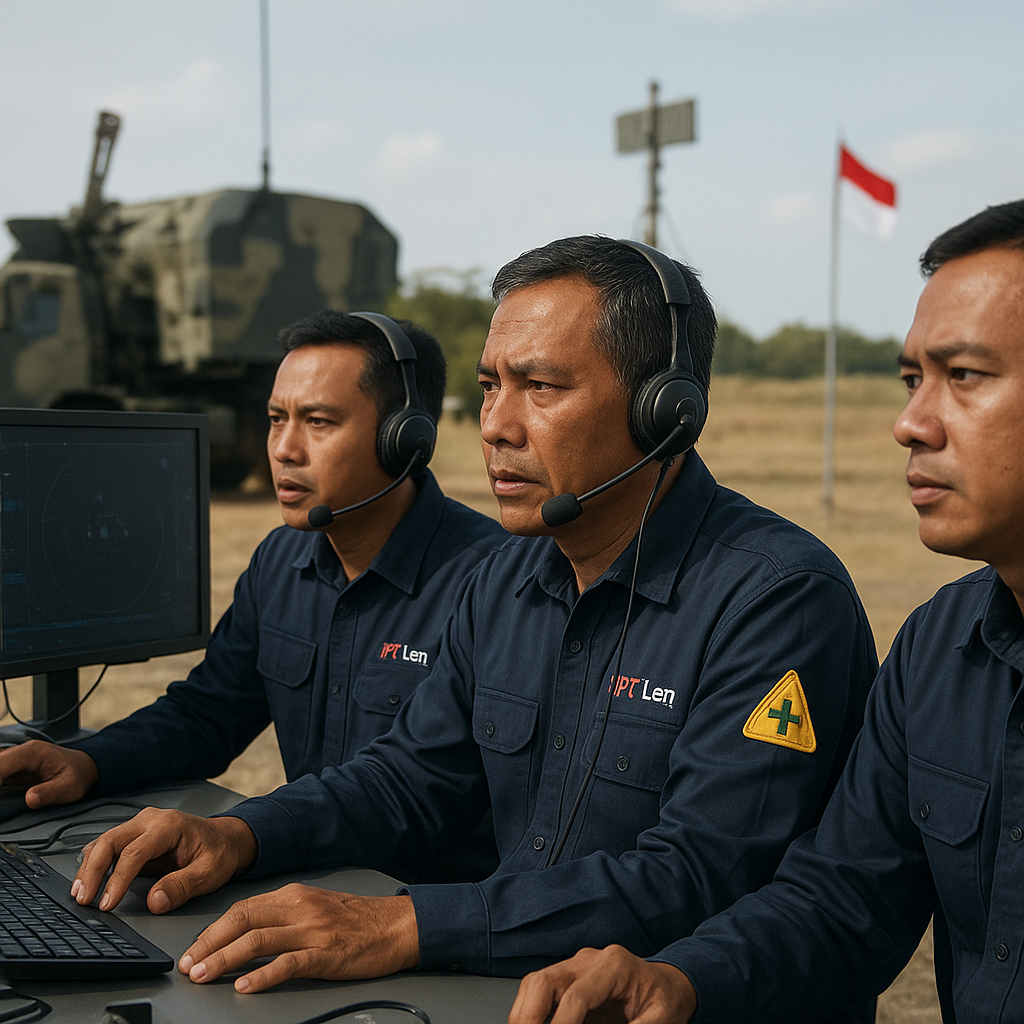 PT Len Industri Uji Coba Sistem Kendali dan Komando Rudal Darat-ke-Udara (Surface-to-Air Missile) Hasil Riset Mandiri