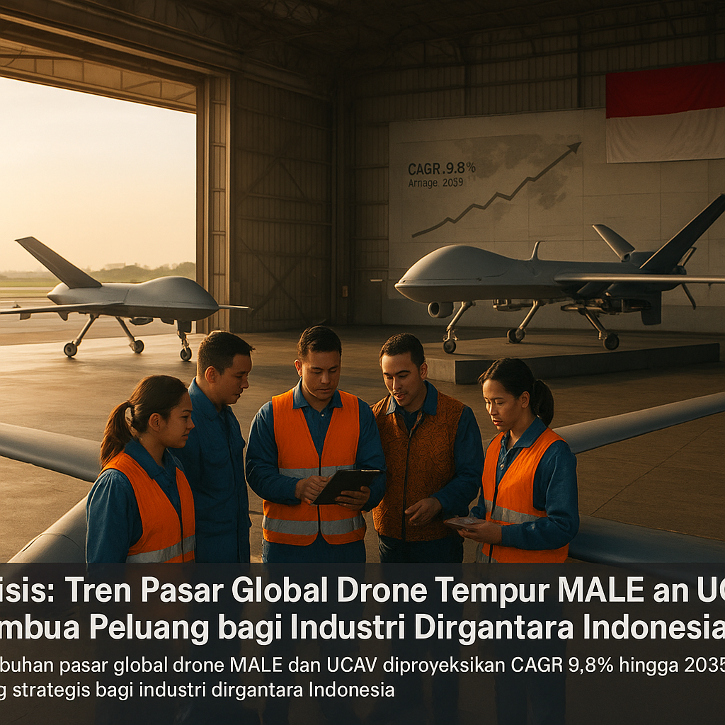 Analisis: Tren Pasar Global Drone Tempur MALE dan UCAV Membuka Peluang bagi Industri Dirgantara Indonesia