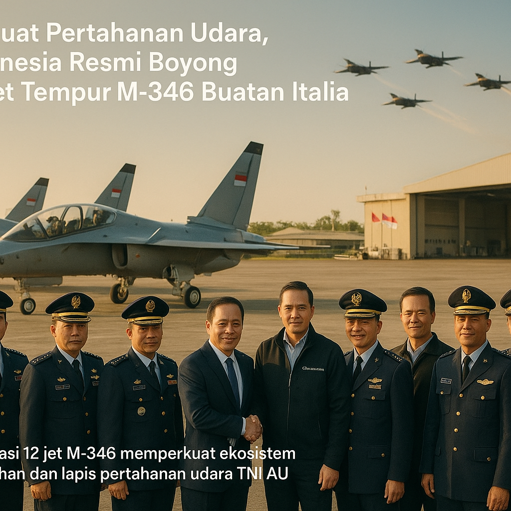 Perkuat Pertahanan Udara, Indonesia Resmi Boyong 12 Jet Tempur M-346 Buatan Italia