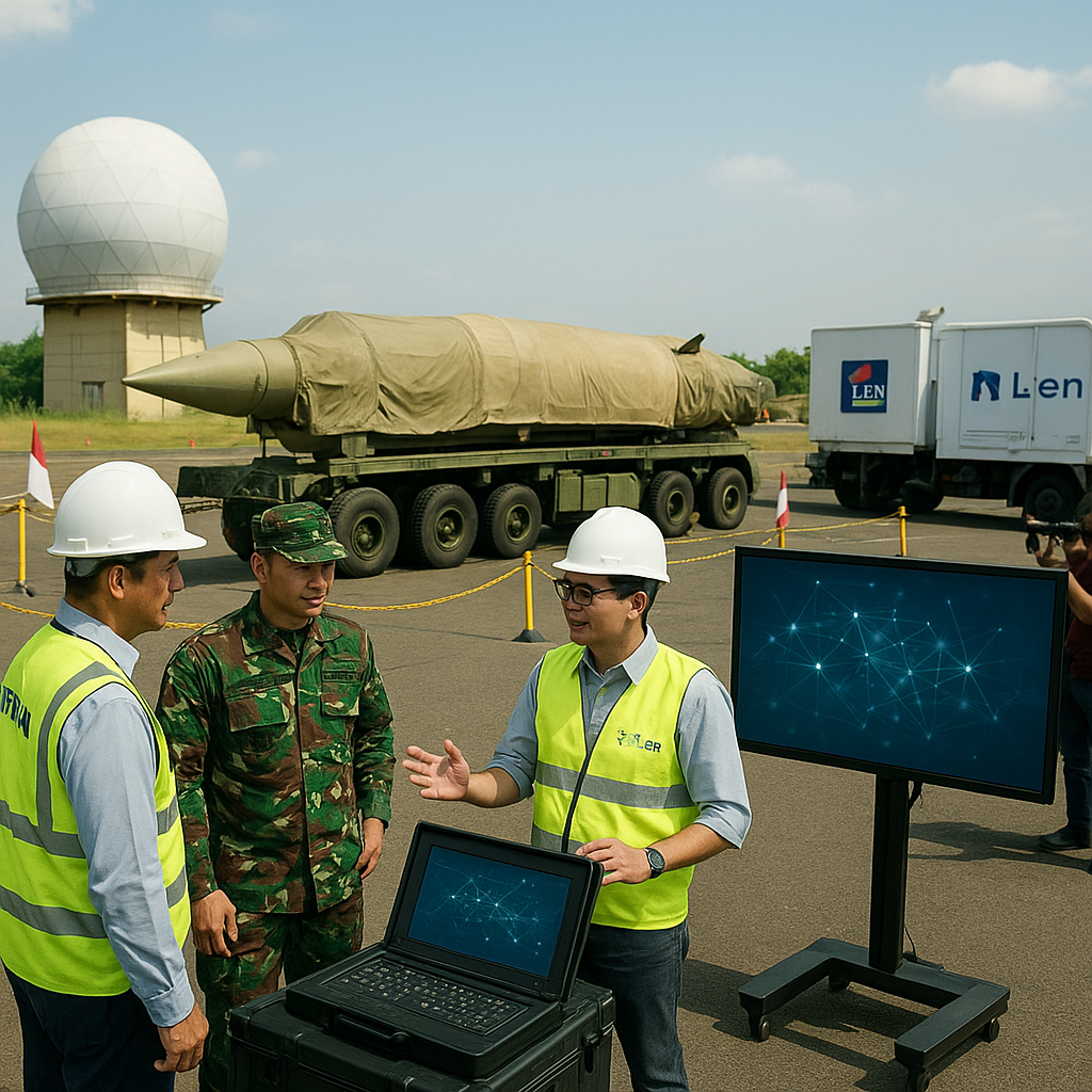 PT Len Industri Uji Coba Sistem Komando Kendali Rudal Jarak Menengah Terintegrasi