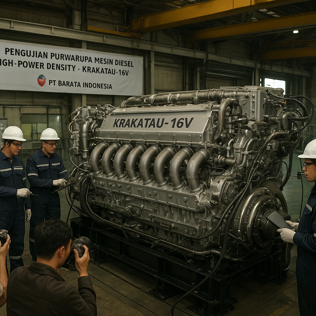 Pengembangan Prototipe Mesin Diesel High-Power Density untuk Kapal Perang oleh PT BI