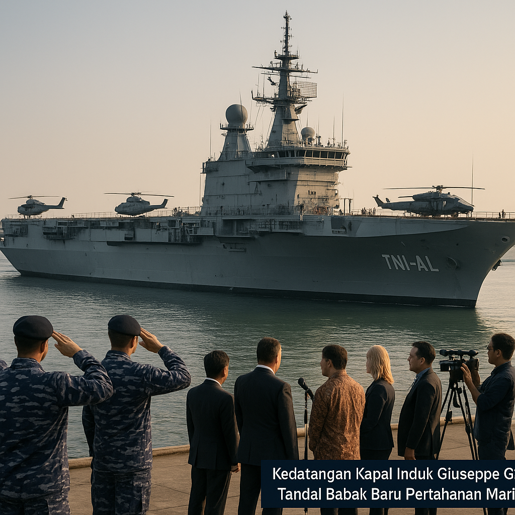 Kedatangan Kapal Induk Giuseppe Garibaldi Tandai Babak Baru Pertahanan Maritim RI