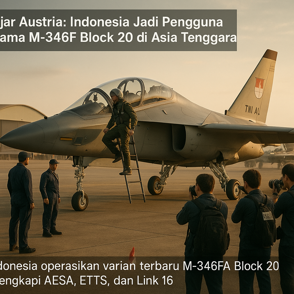 Sejajar Austria: Indonesia Jadi Pengguna Pertama M-346F Block 20 di Asia Tenggara