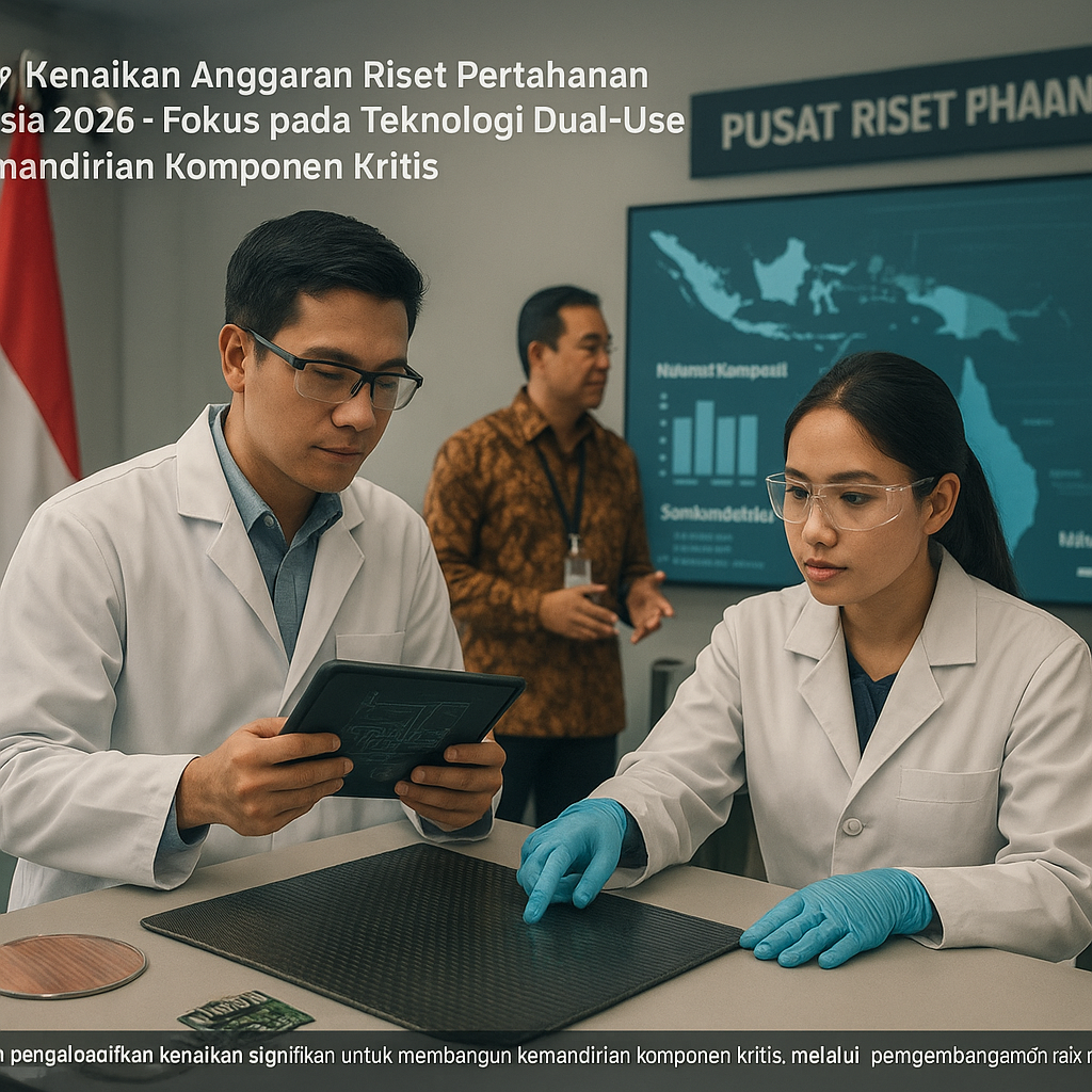 Analisis: Kenaikan Anggaran Riset Pertahanan Indonesia 2026 Fokus pada Teknologi Dual-Use dan Kemandirian Komponen Kritis