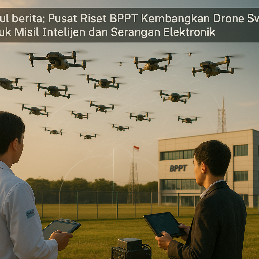 Pusat Riset BPPT Kembangkan Drone Swarm untuk Misili Intelijen dan Serangan Elektronik