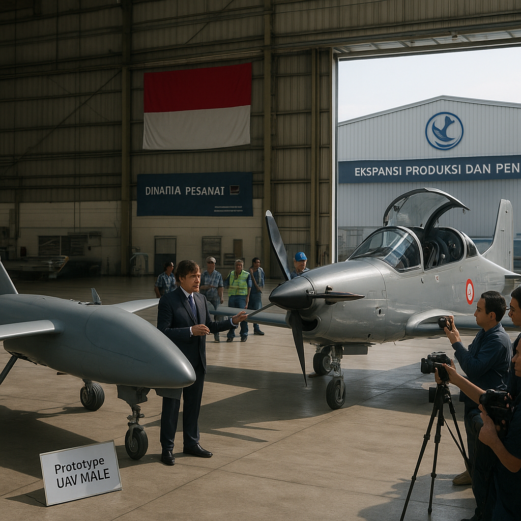 PT Dirgantara Indonesia (PTDI) Ekspansi Lini Produk ke Pesawat UAV MALE dan Pesawat Latih Turboprop Nasional