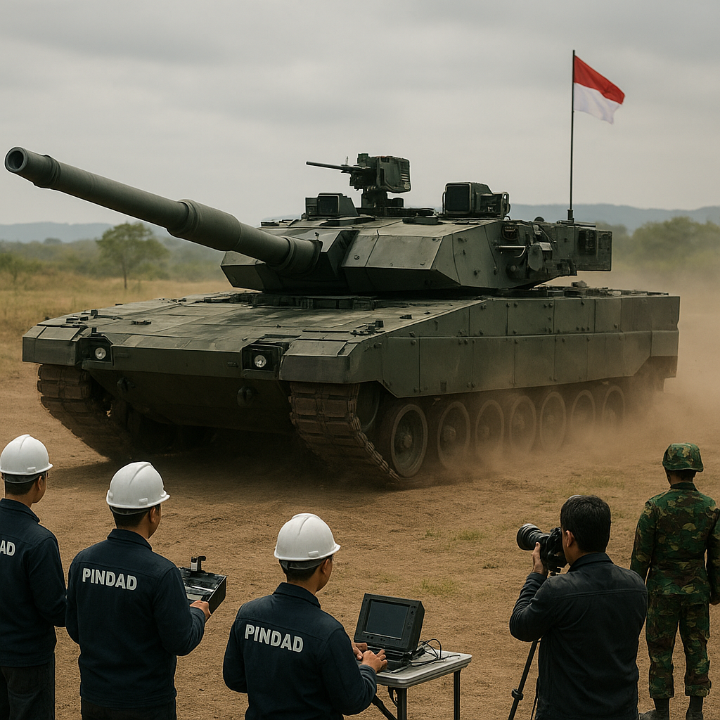 PT PINDAD Uji Coba Tank Harimau 2, Tingkatkan Daya Hancur dan Kemandirian