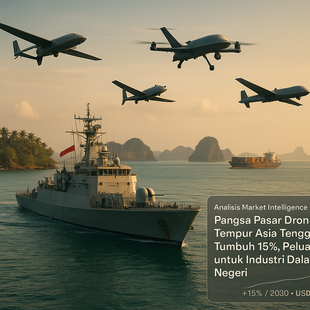 Analisis Market Intelligence: Pangsa Pasar Drone Tempur Asia Tenggara Tumbuh 15%, Peluang untuk Industri Dalam Negeri