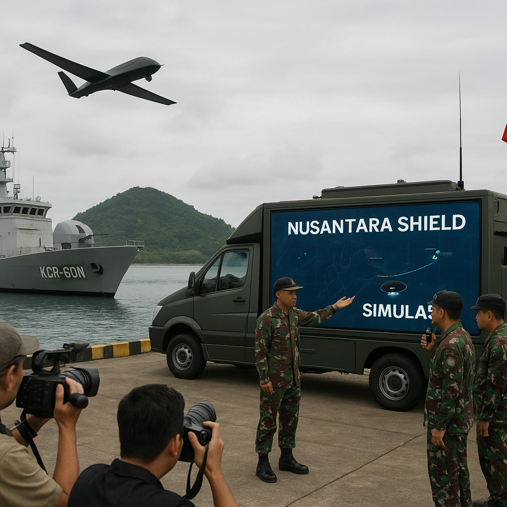 Kemhan Gelar Simulasi Integrasi Data C4ISR 'Nusantara Shield' dengan Platform Rudal KCR-60M dan Drone Elang Hitam