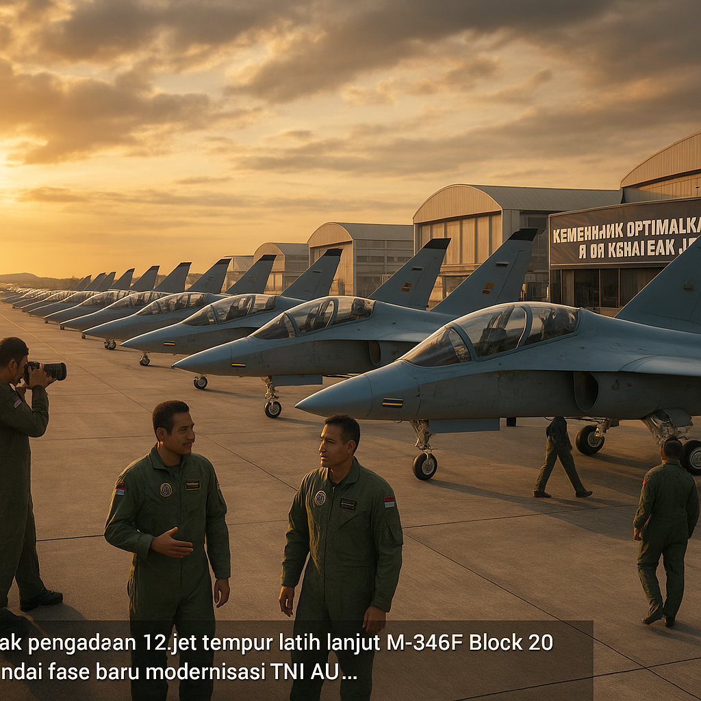 Kemenhan Optimalkan Pelatihan Pilot dengan Pengadaan 12 Jet Tempur M-346F Block 20 Italia