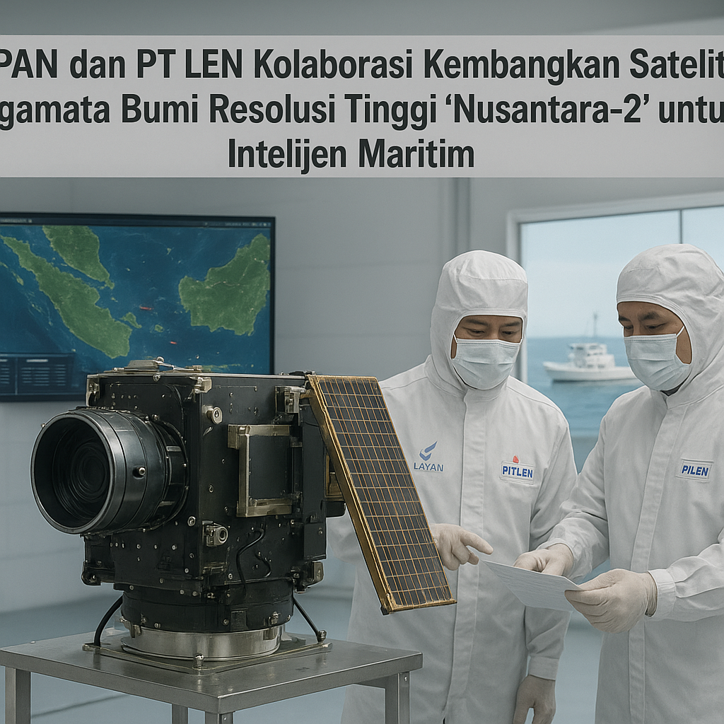 LAPAN dan PT LEN Kolaborasi Kembangkan Satelit Pengamatan Bumi Resolusi Tinggi 'Nusantara-2' untuk Intelijen Maritim