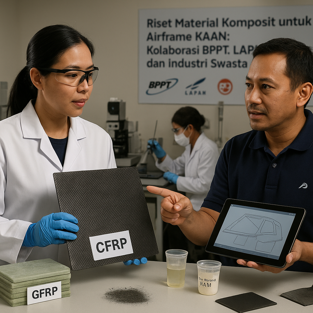 Riset Material Komposit untuk Airframe KAAN: Kolaborasi BPPT, LAPAN, dan Industri Swasta dalam Negeri