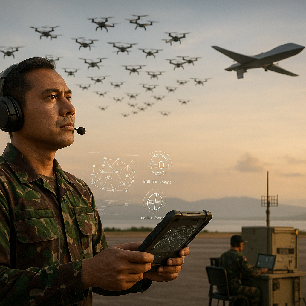 Pengembangan Drone Swarm dan Autonomous Unmanned Systems untuk Doctrine Pertahanan Udara Masa Depan