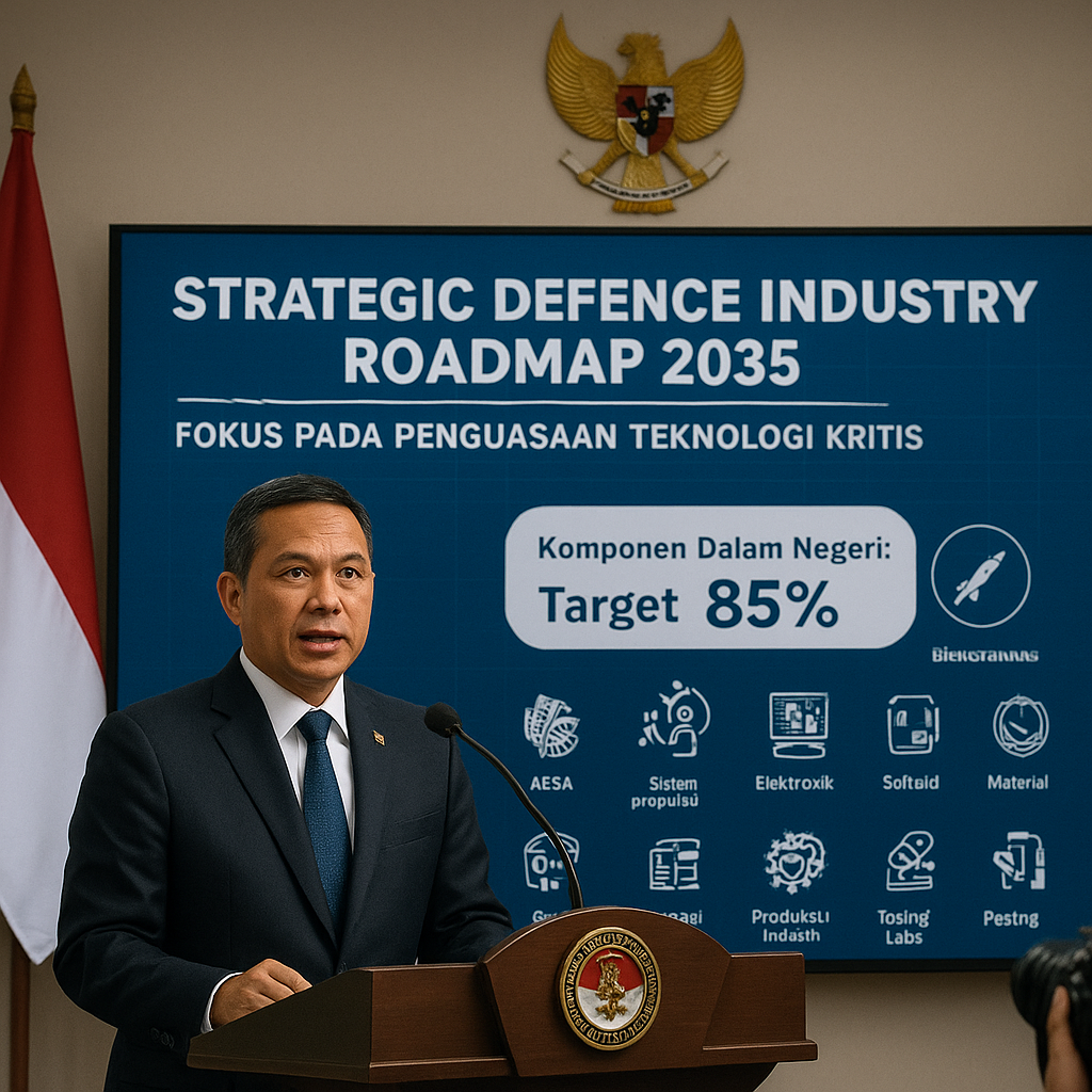 Kemenhan RI Umumkan Program Strategic Defence Industry Roadmap 2035, Fokus pada Penguasaan Teknologi Kritis