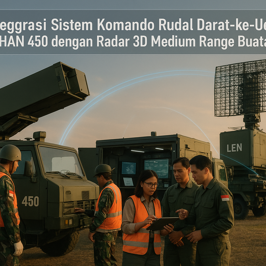 Integrasi Sistem Komando Rudal Darat-ke-Udara R-HAN 450 dengan Radar 3D Medium Range Buatan LEN