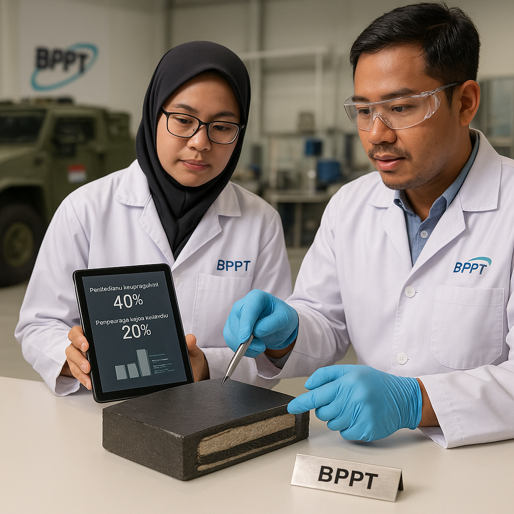 Riset BPPT: Pengembangan Material Komposit Nanocarbon untuk Armor Kendaraan Tempur Ringan