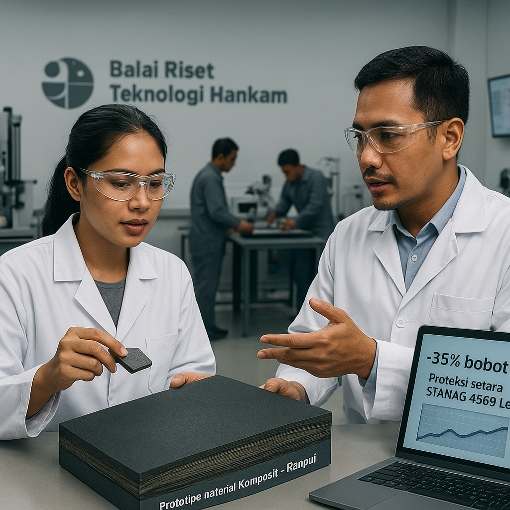 Pusat Riset Teknologi Hankam Kembangkan Material Komposit untuk Ranpur Masa Depan