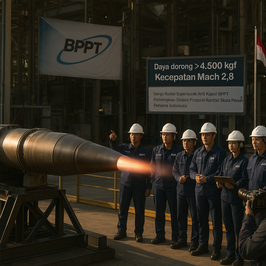 Garap Rudal Supersonik Anti-Kapal, BPPT Perkenalkan Sistem Propulsi Ramjet Skala Penuh Pertama Indonesia